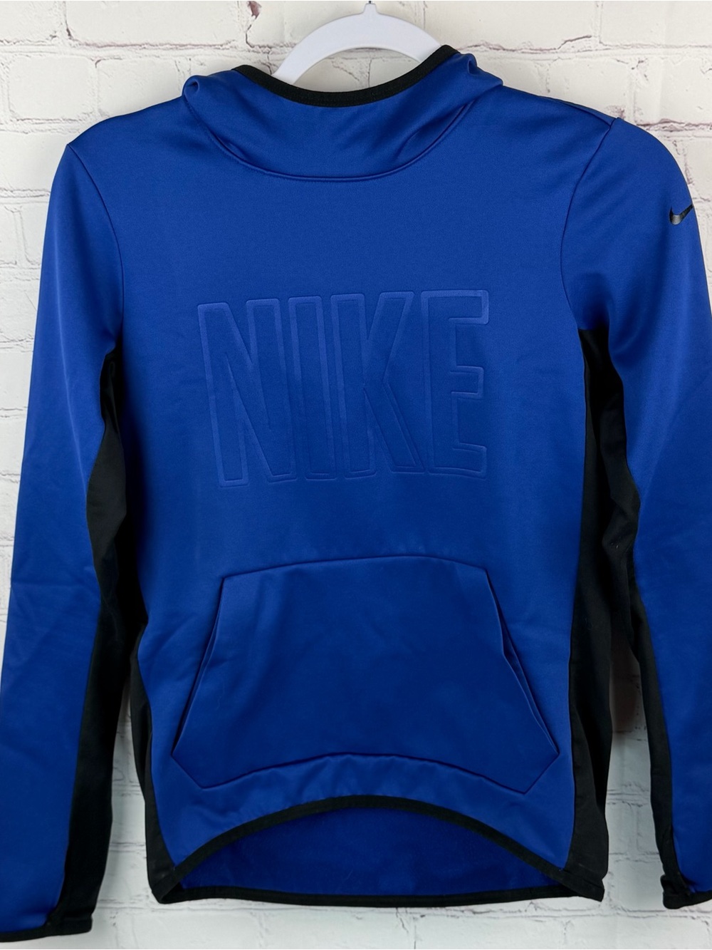 Nike Royal Blue & black pullover hoodie. XS gorpcore, athleisure
